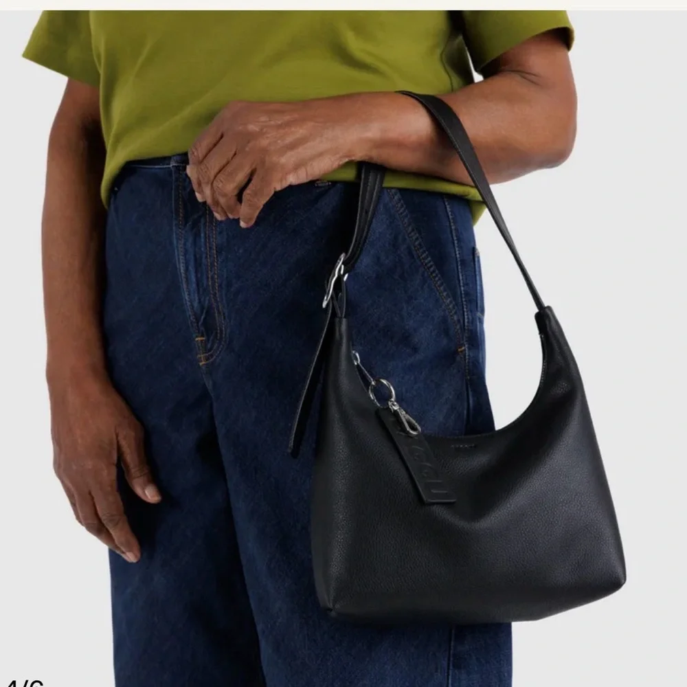 Baggu Mini Recycled Leather Shoulder Bag - Picture 6 of 9